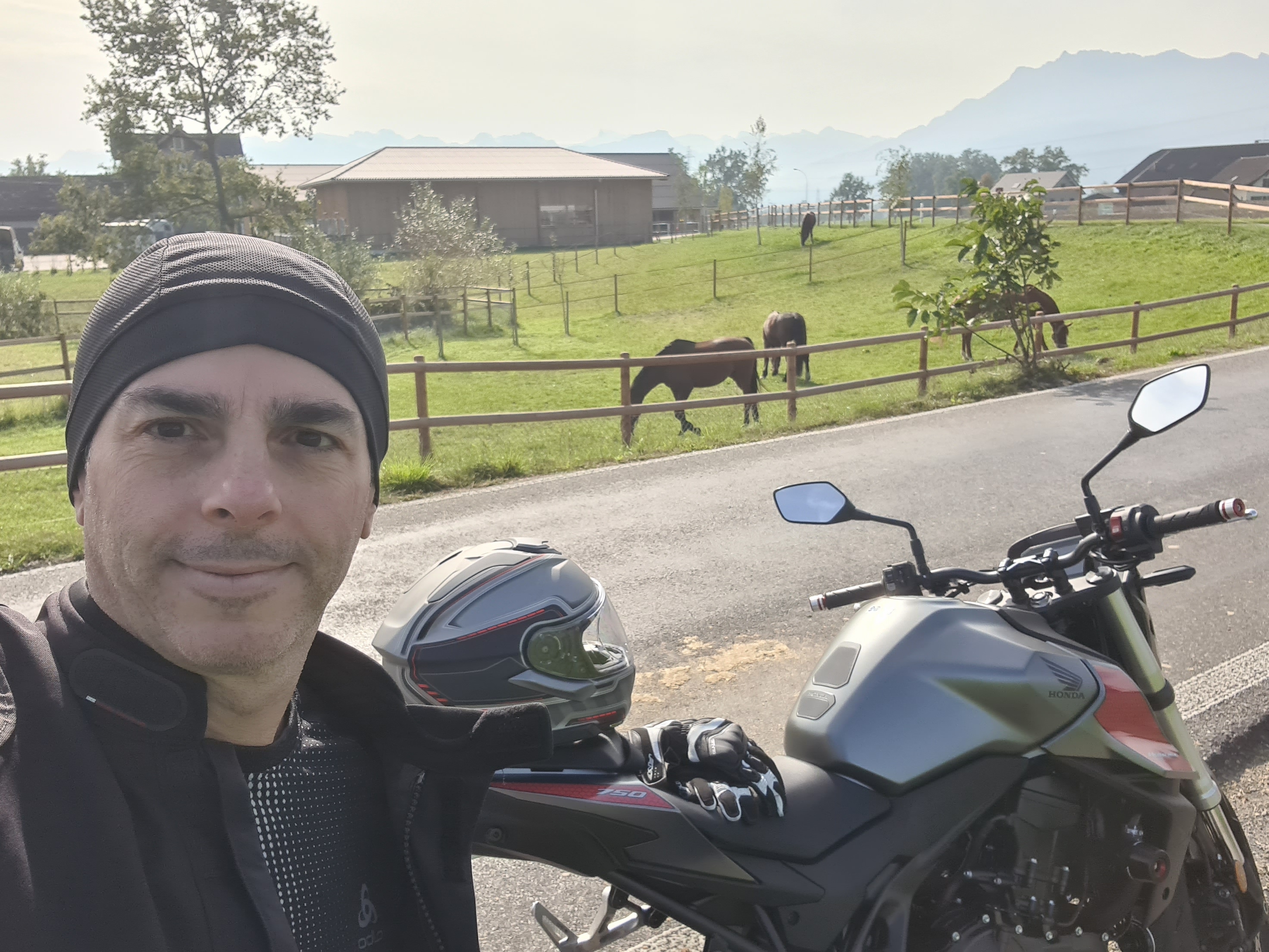 Renato Del Gaudio on a motorbike ride